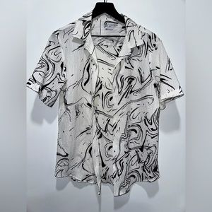 ZARA ABSTRACT PRINT SHIRT